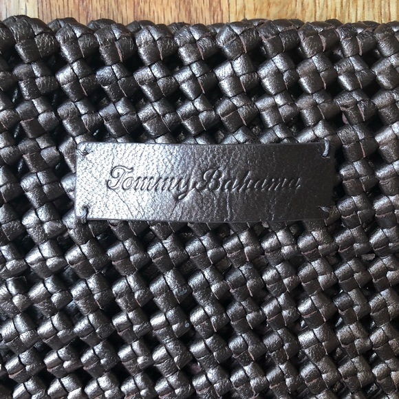 NWOT- Tommy Bahama Honeycomb Leather Tote - Picture 4 of 4